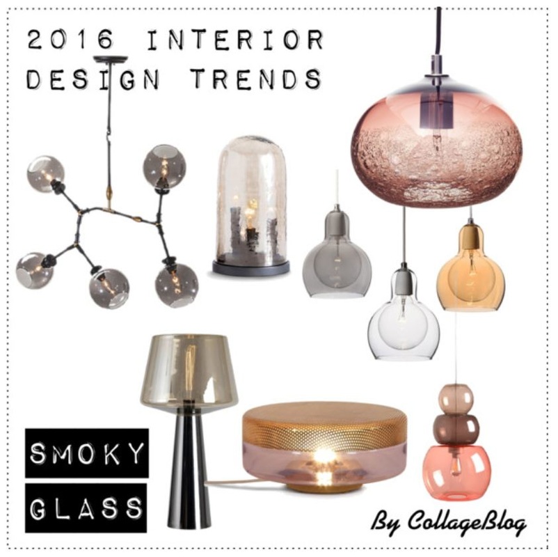 trendy 2016, smoky glass, interior design, collage blog