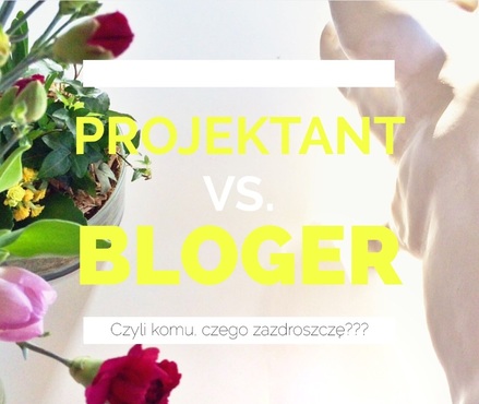 bloger vs projektant wnętrz, collage blog